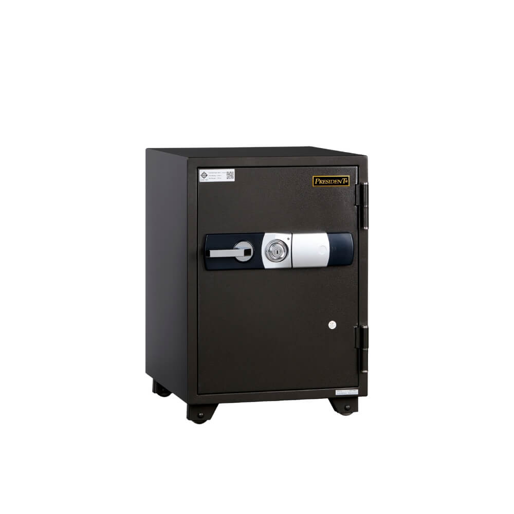 ตู้นิรภัยกันไฟ 105 กก. PRESIDENT แบบดิจิตอล ขนาดกลาง 47 ซม. สีดำ